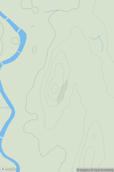 Thumbnail image for Castle Hill [Lake District S] showing contour plot for surrounding peak